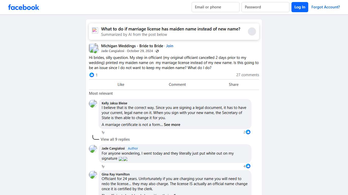 Michigan Weddings - Bride to Bride Hi brides, silly question Facebook